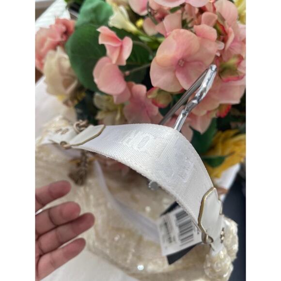 NWT LESPORTSAC SEQUIN ZEBRA WHITE REMIX HOBO (500 - Picture 5 of 11